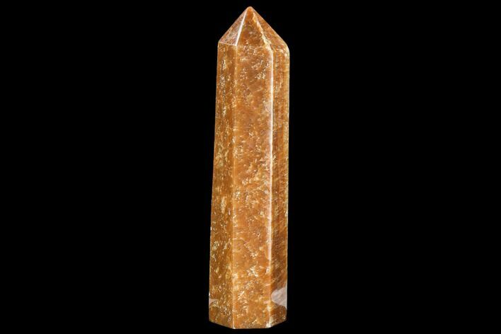 Polished, Orange Calcite Obelisk - Madagascar #108471